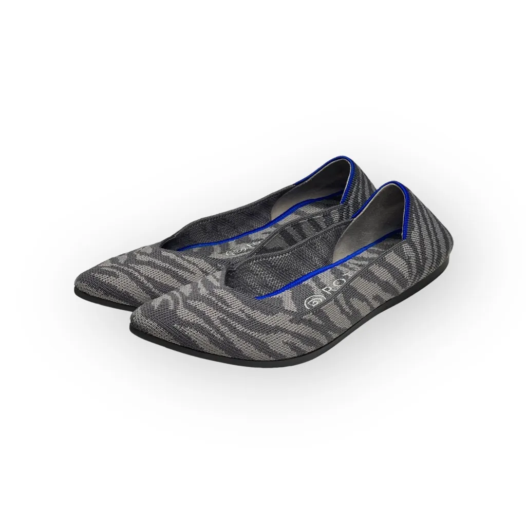 VHTF: Retired Rothy’s ➤ The Point Flats ➤ Grey Zebra Stripe Print ➤ 8M ➤ Sustain - Image 8