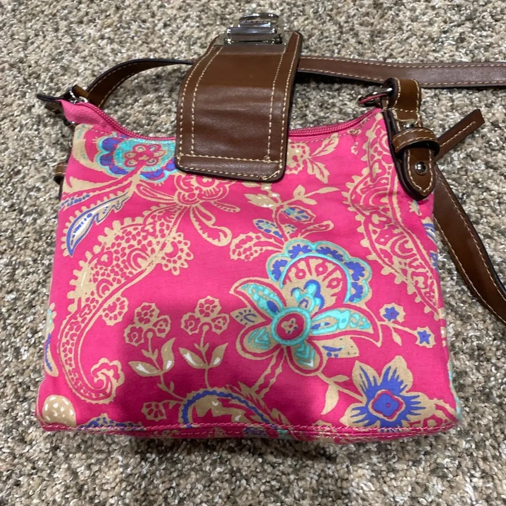 Ralph Lauren Chaps Pink Pamela crossbody purse - Image 9