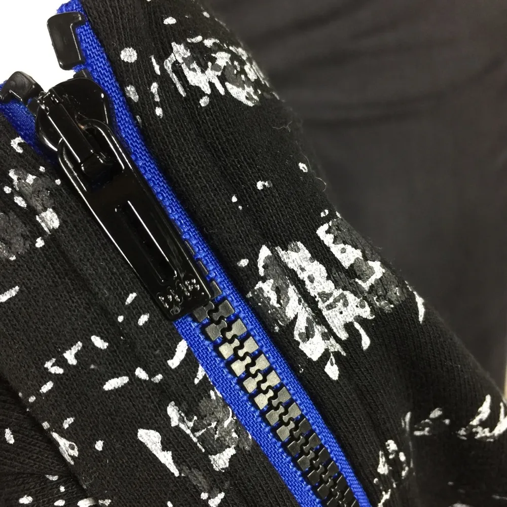 PH8 by Bebe Zip Bustier Active Top Size S Printed Black Y2K - Image 2