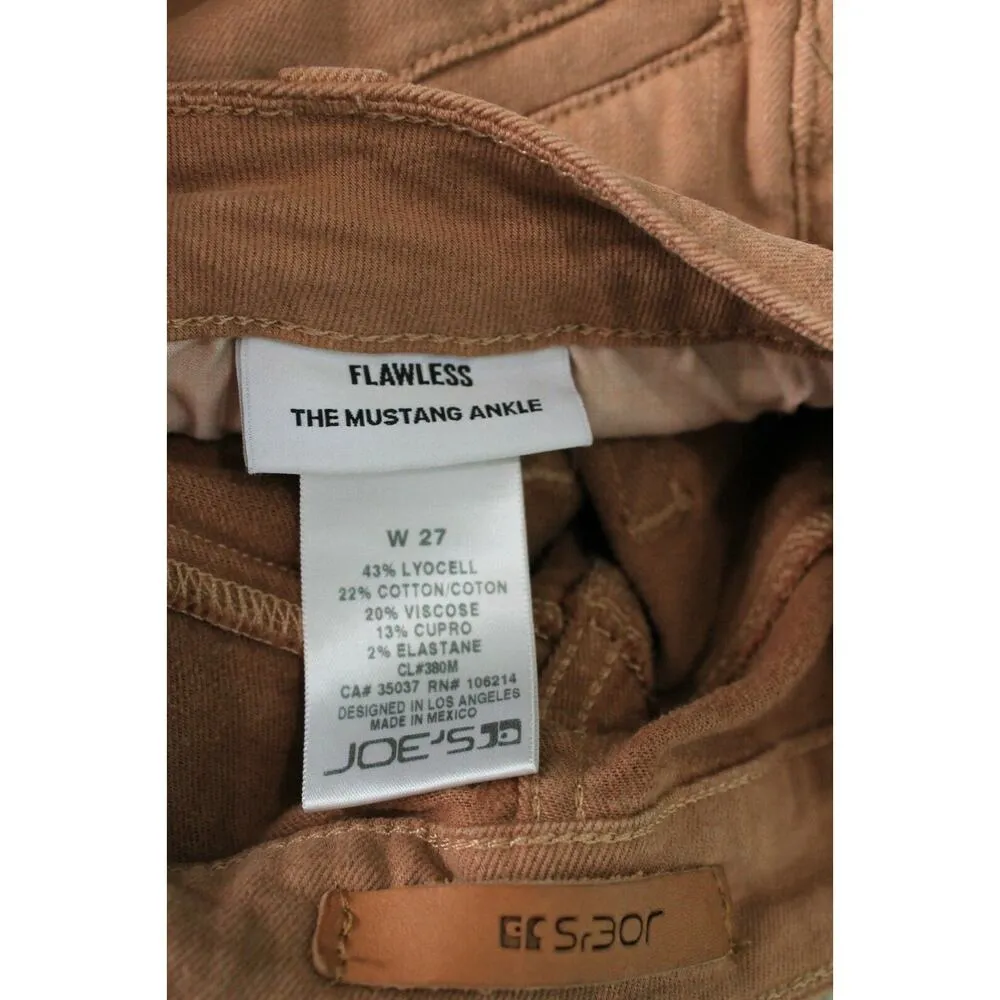 Joe's Jeans Womens Size 27 Flawless The Mustang Ankle Skinny Denim Jeans Suede - Image 11