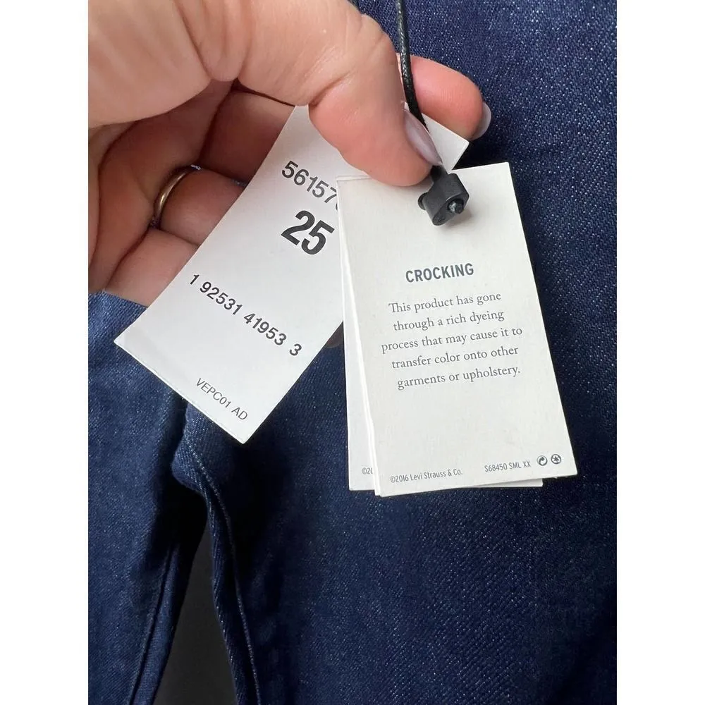 Anthropologie x Levi's Made & Crafted Stem Flare Embroidered Jeans NWT Sz. 25 - Image 5