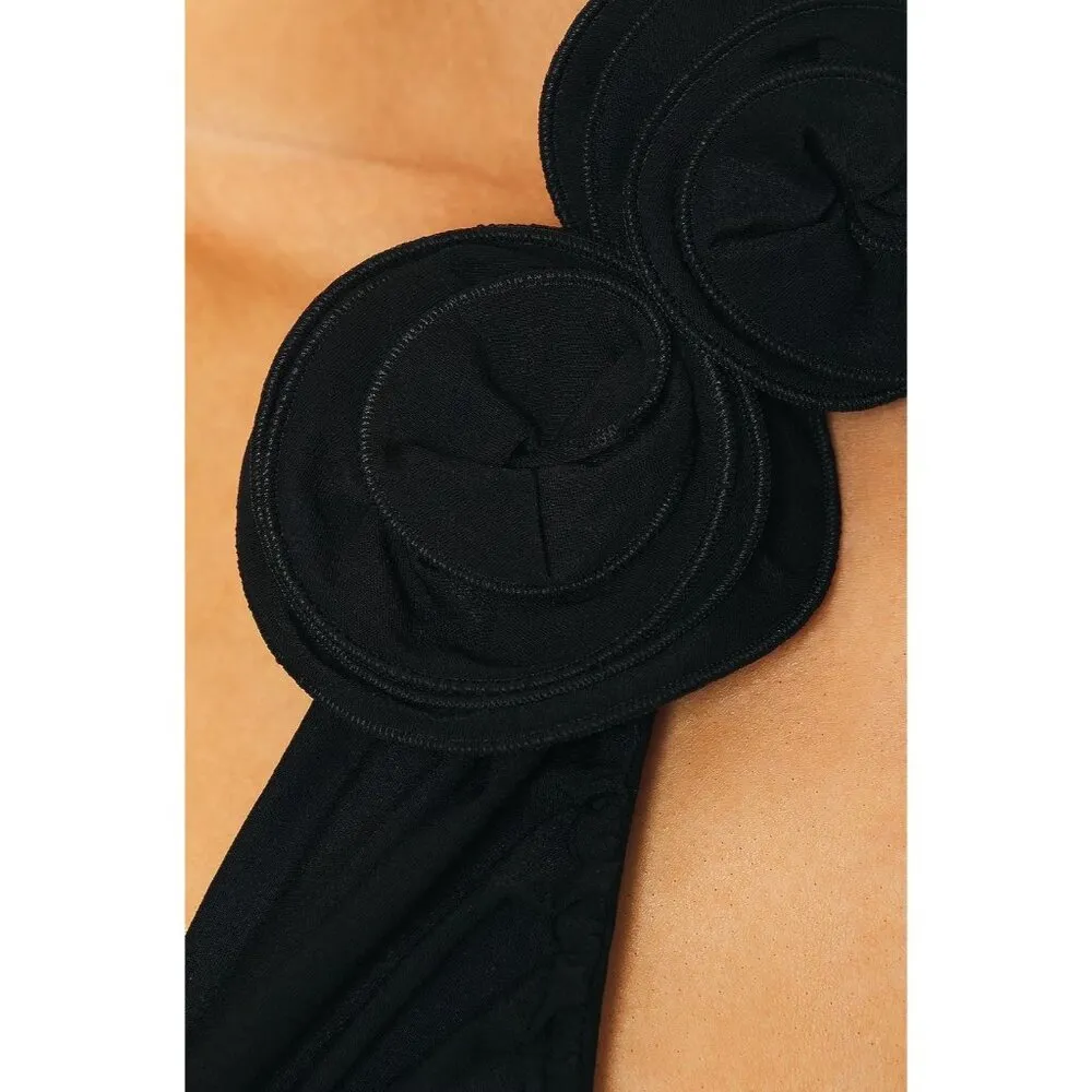 Magda Butrym Plunge Dress in Black 40 New Womens Long Maxi Backless Gown Size undefined - Image 4