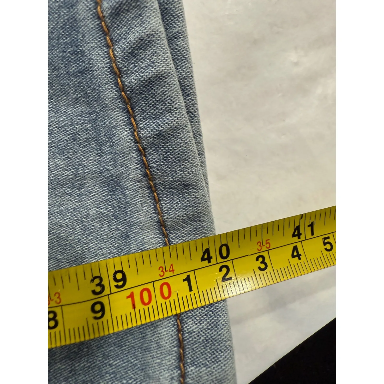 Angels Of Difference Jeans Size 10/30 Light Wash Wide Leg Denim Pants Blue - Image 8