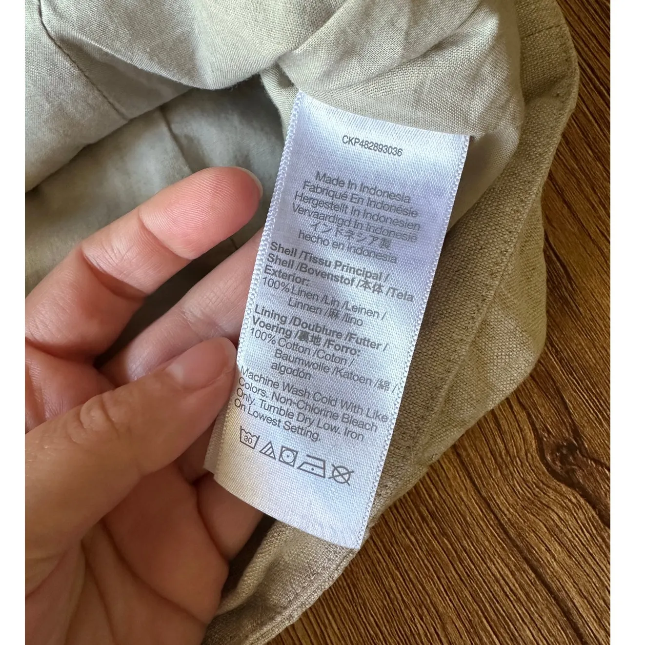 Madewell Linen Beige Vest Size 2 - Image 7