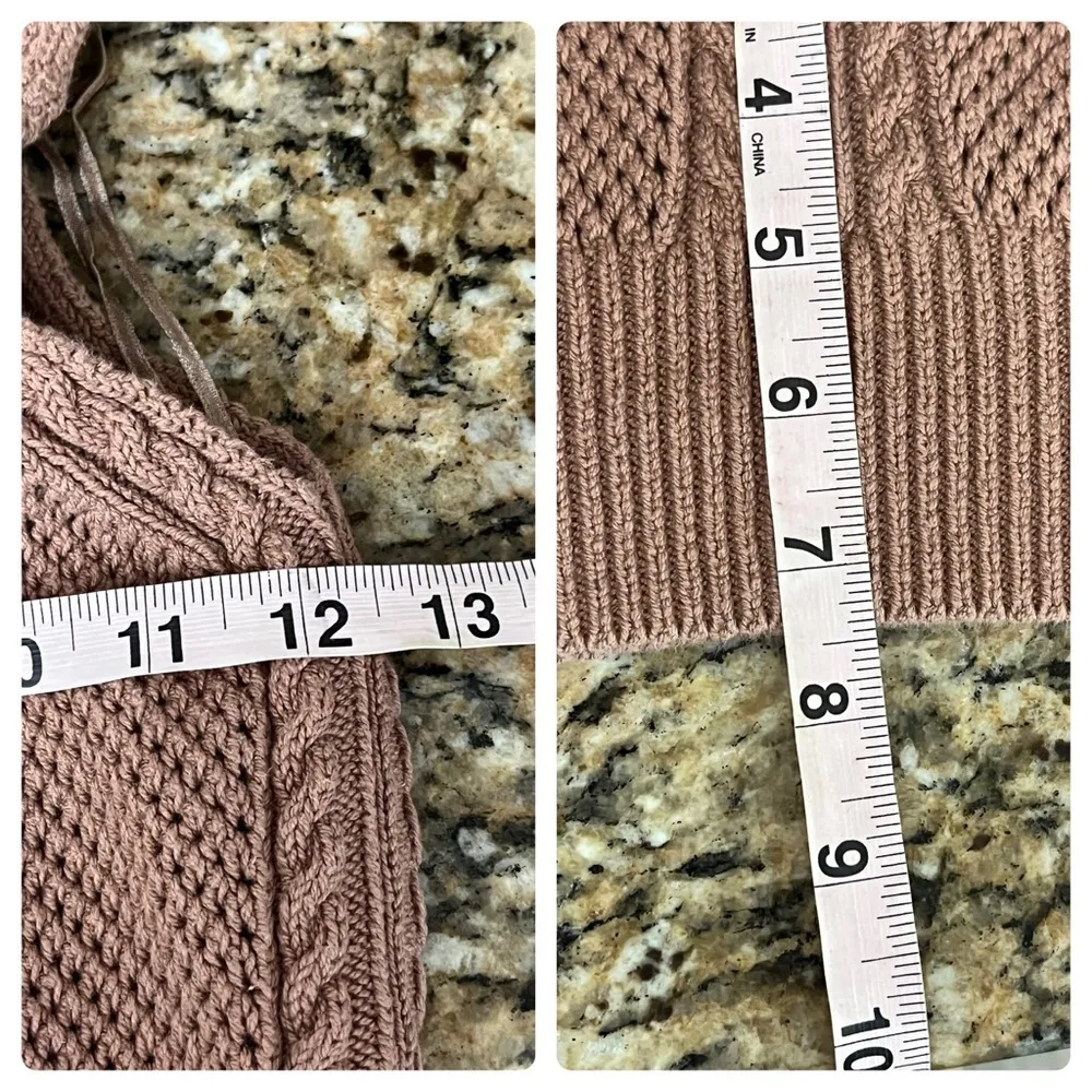 Pacsun Me To We Tan Crochet Knit Crop Top Boho Beachy Cruise Normcore Balletcore - Image 5