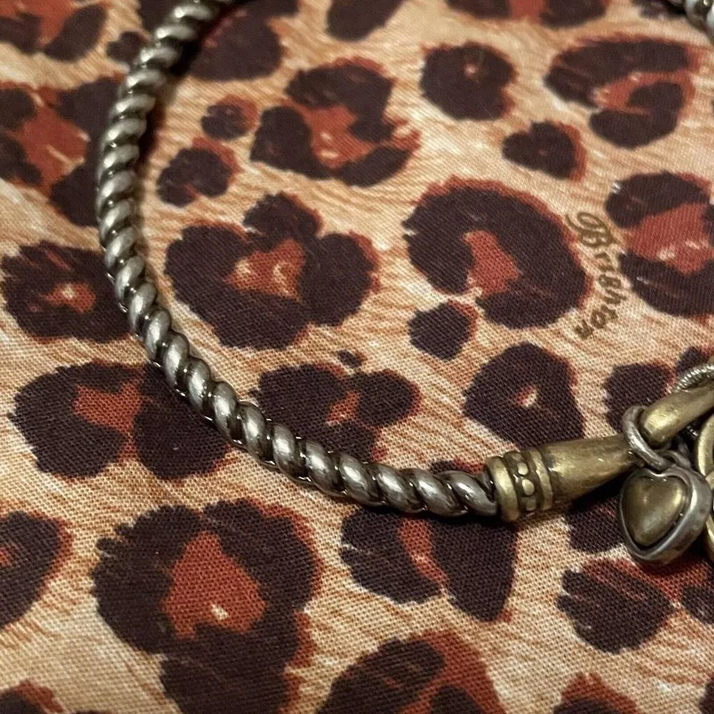 Brighton Forever / Always Bangle Bracelet Twisted Cable Style / Drawstring Bag - Image 3