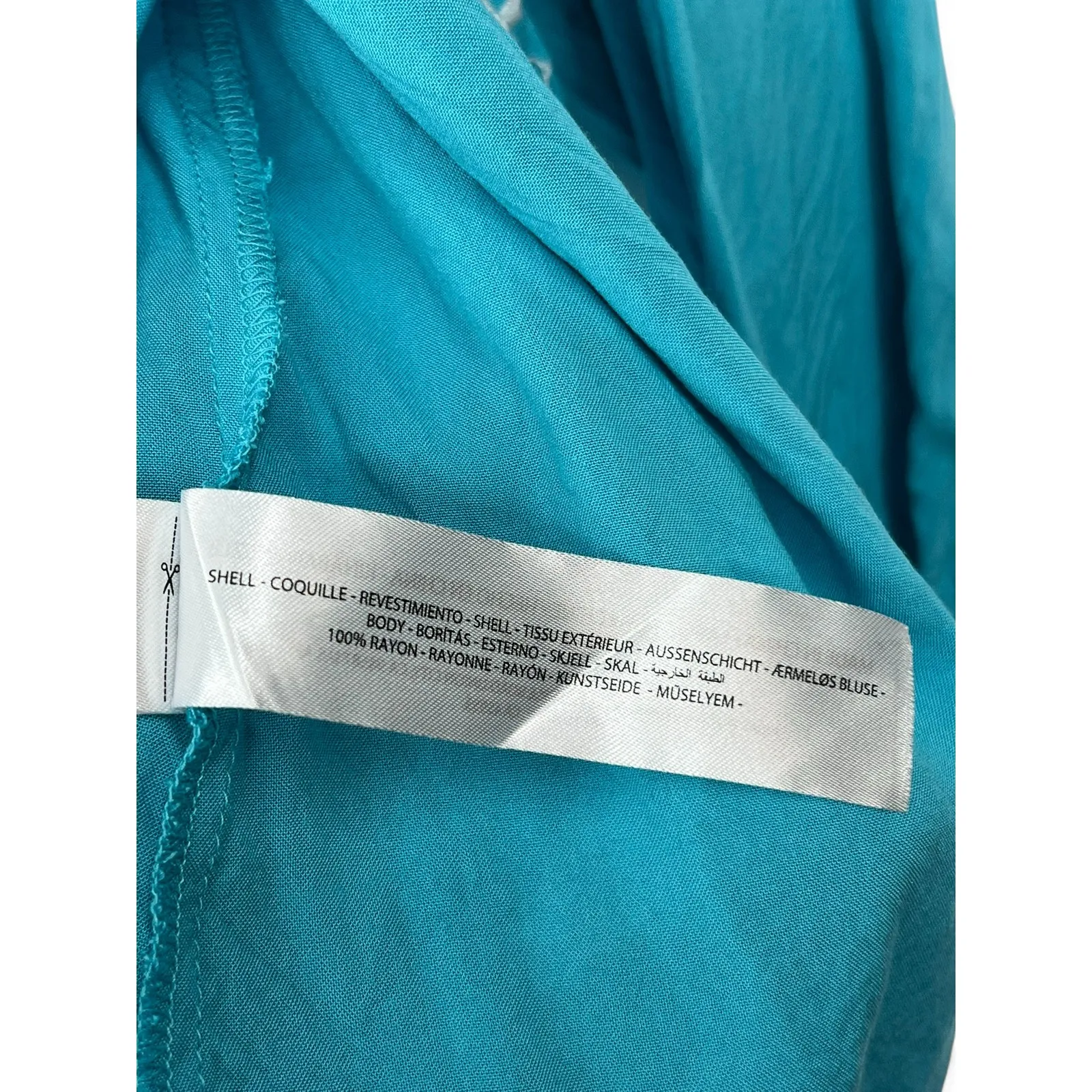 NWT Ariat | S | Kimono Cardigan Nita Teal Embroidered Womens Open Blouse - Image 7