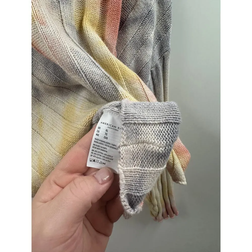 American Eagle AE Tie-Dye V-Neck Sweater Size Extra Large XL - Image 6