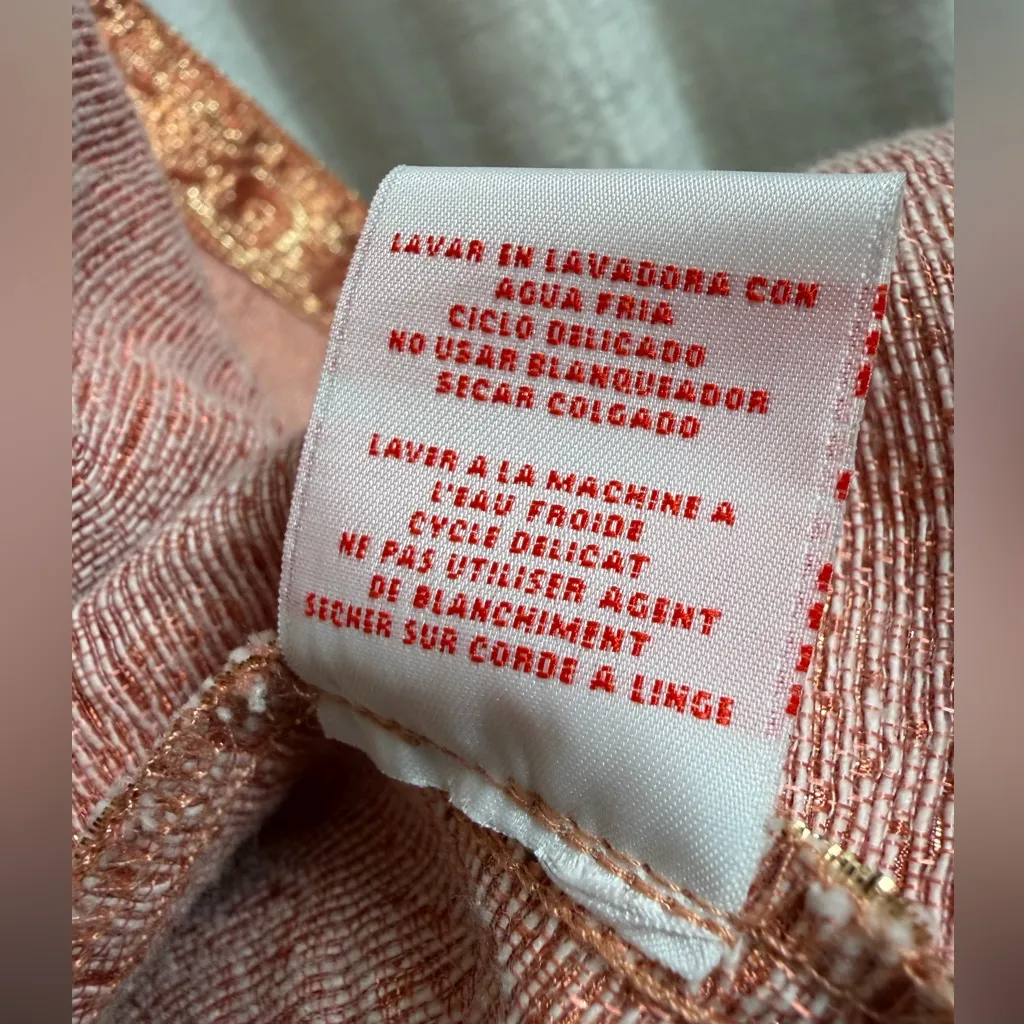 Ruby Rd. metallic paisley jacket in a beautiful copper-gold tone, size 14. - Image 8