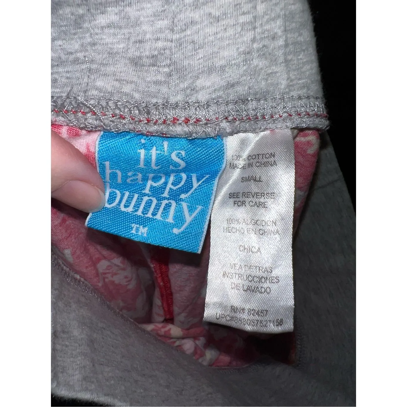 Vintage happy bunny, pajama pants, Y2K SMALL - Image 7