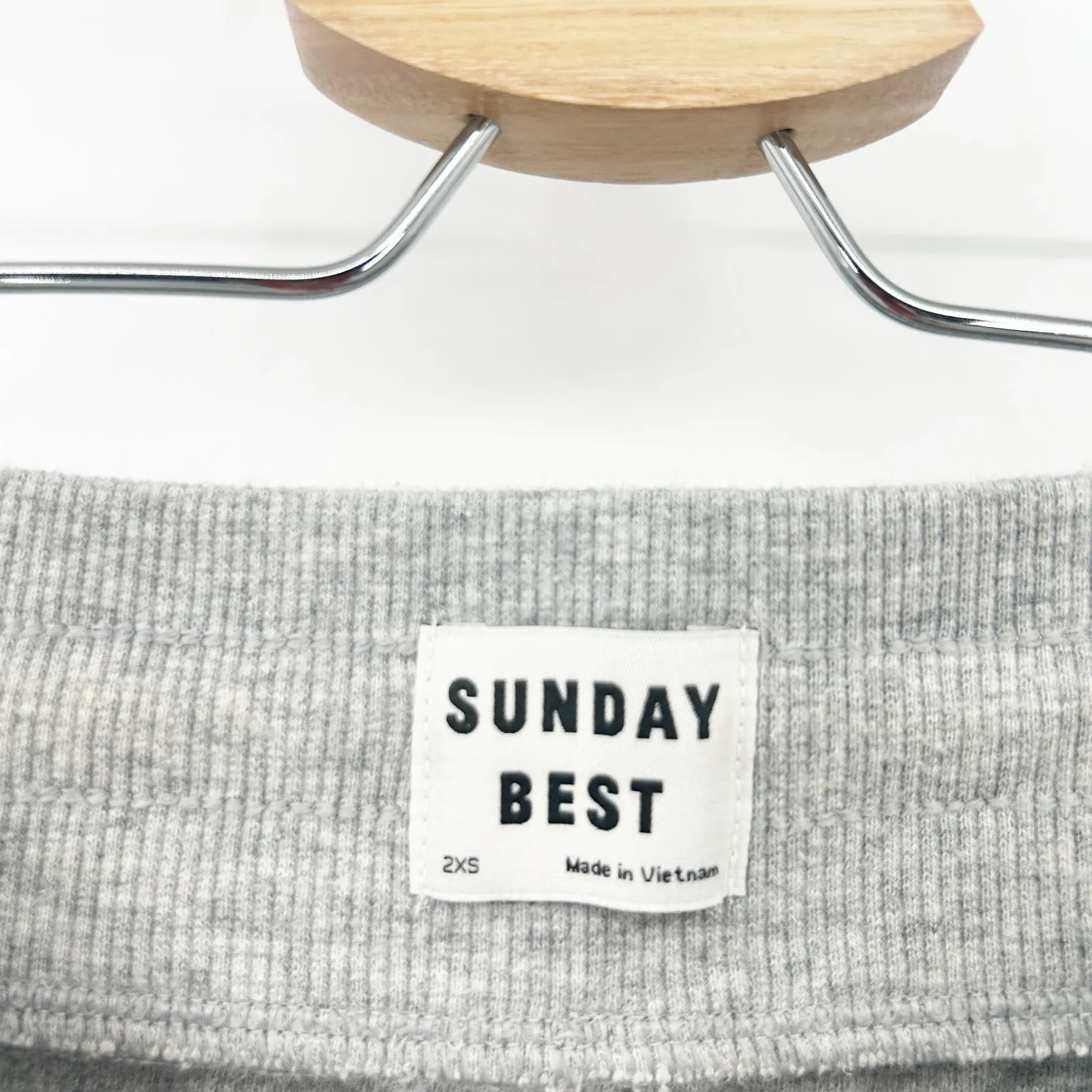 Aritzia Sunday Best Womens Loungewear Baby Waffle Jogger Sweatpants 2XS‎ Gray Size XXS - Image 4