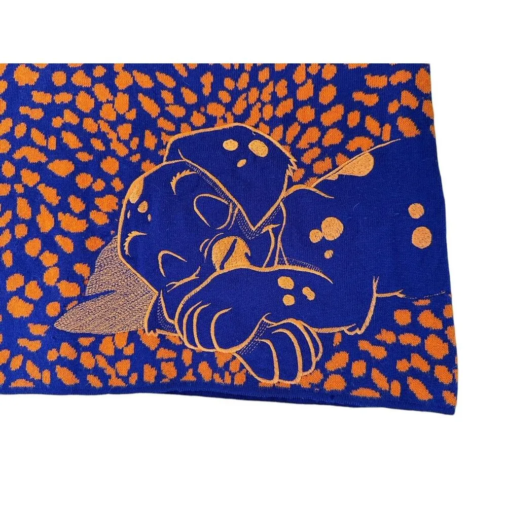 Vtg ICEBERG HISTORY DISNEY 101 Dalmatian Leopard Print Knit Maxi Skirt Size 42 - Image 5