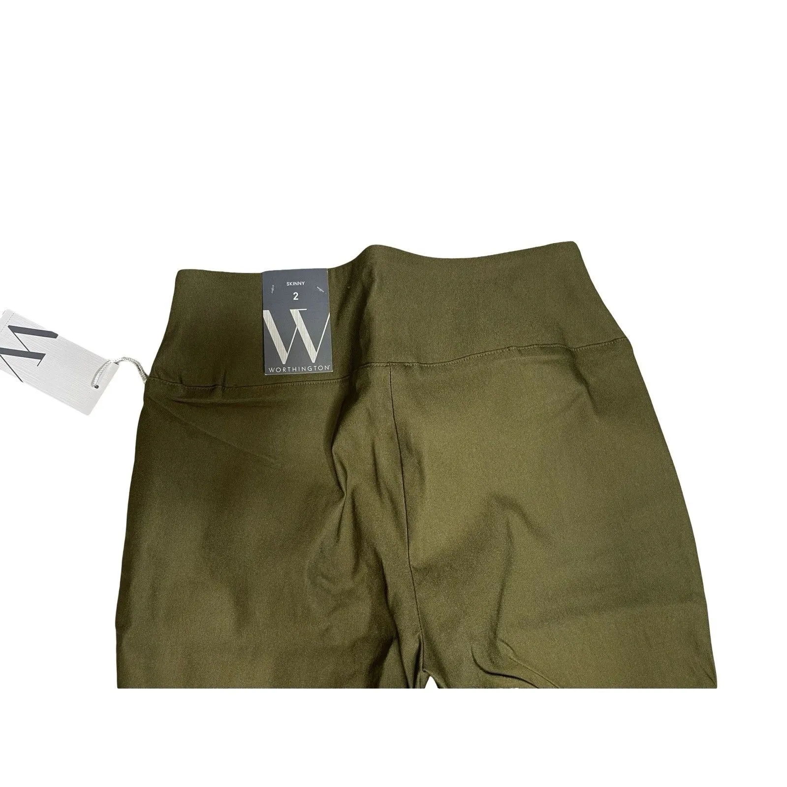 Worthington New with tags Pants Pull on Skinny Leggings Green Women Size 2 - Image 11