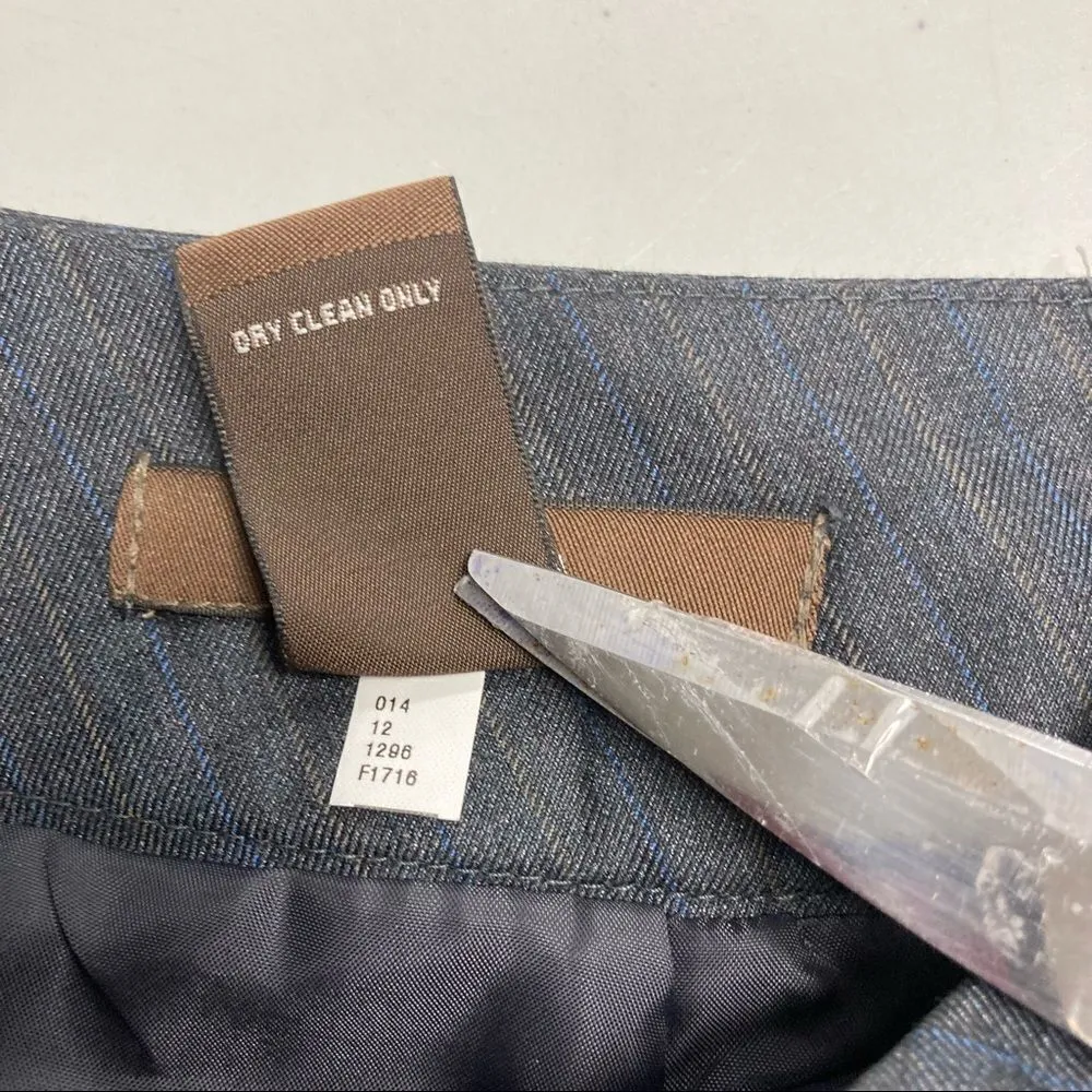 MERONA,Women’s Gray Pinstripe Pencil Skirt,Size 2, Lightweight wool blend, lined - Image 7