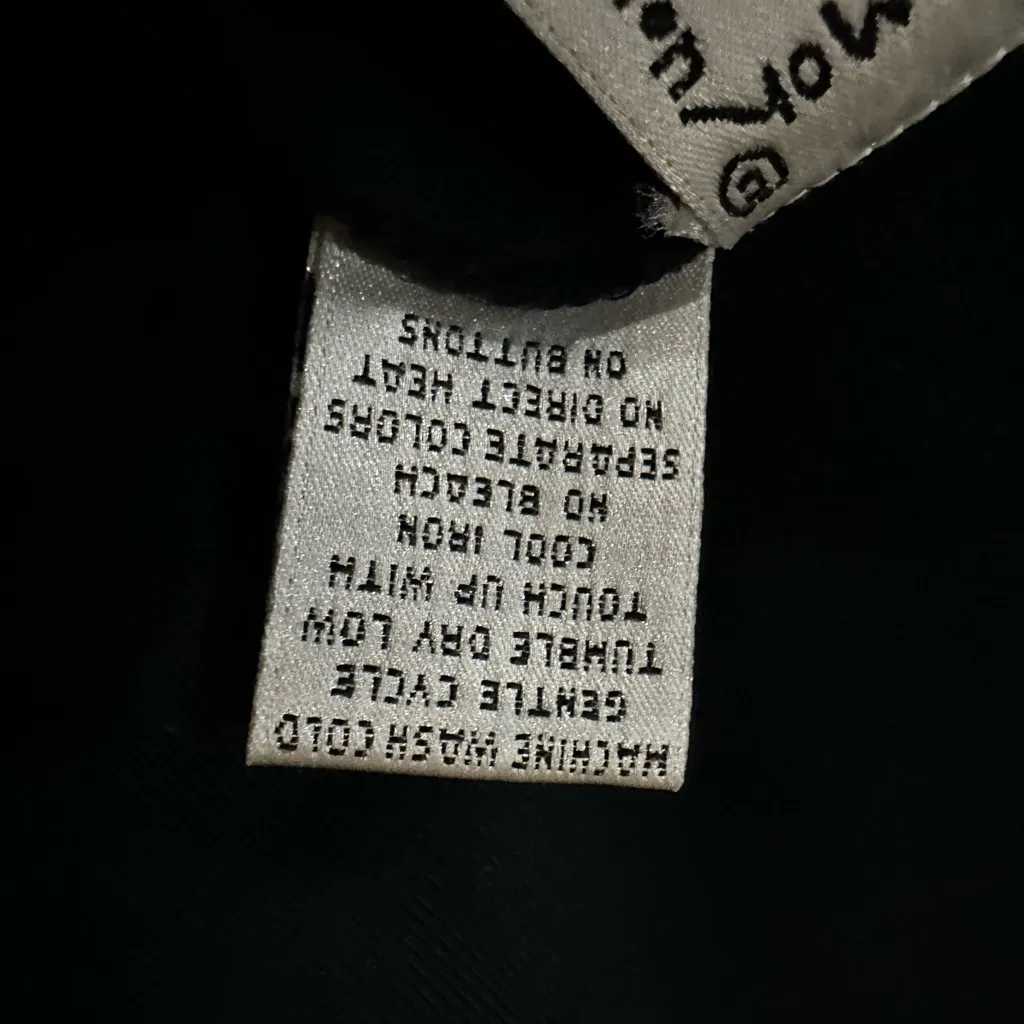 VTG Michael Simon Witch Embroidered Black Cotton Midi T - Image 7