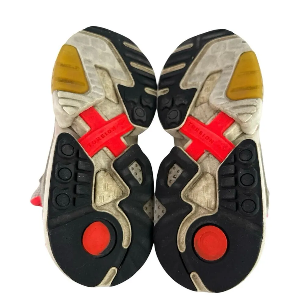 Adidas ZX Torsion Women's White Solar Red Lace Up Athletic Sneakers Shoes Sz 8.5 - Image 4