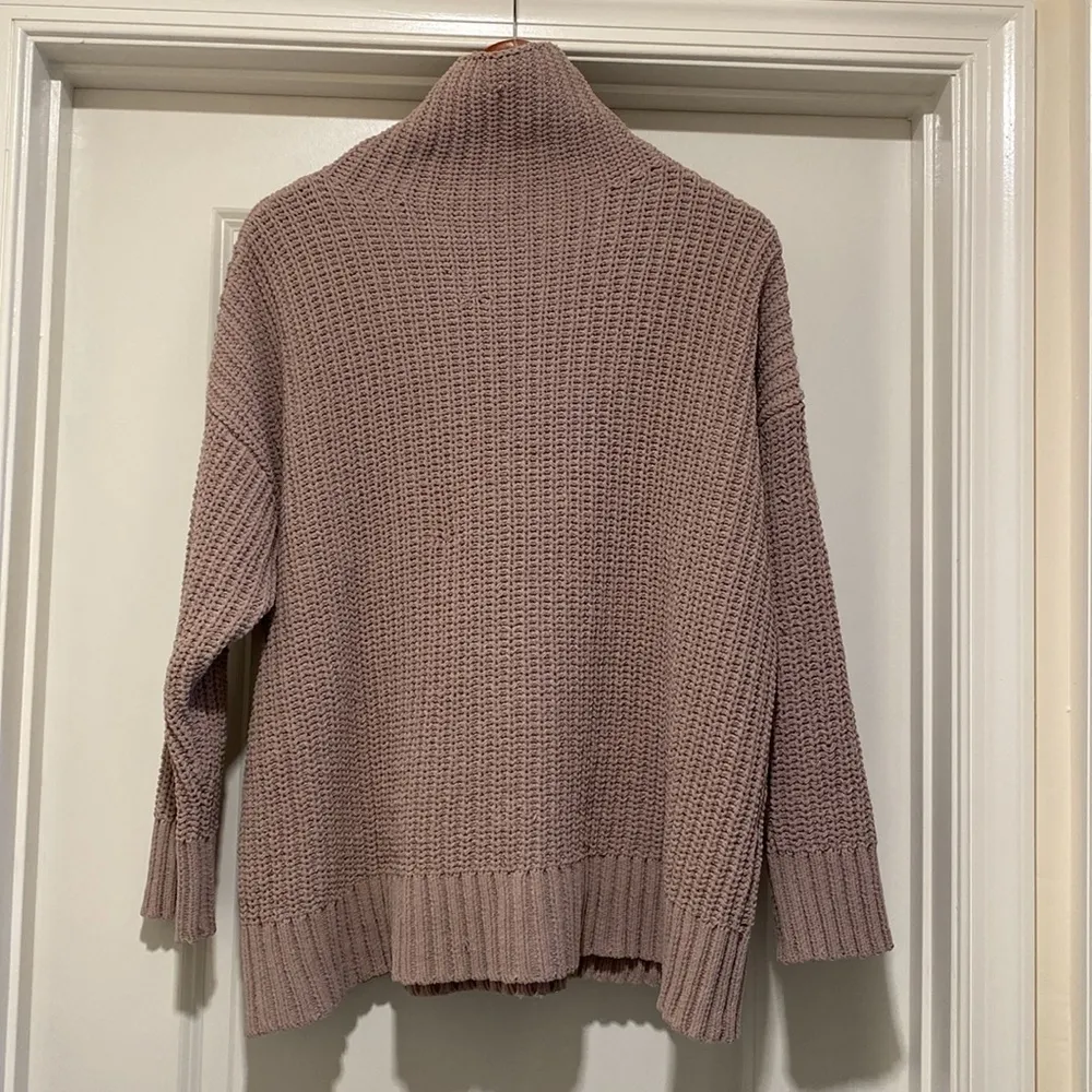Oversized Knit Turtleneck Sweater Size Small - Image 2