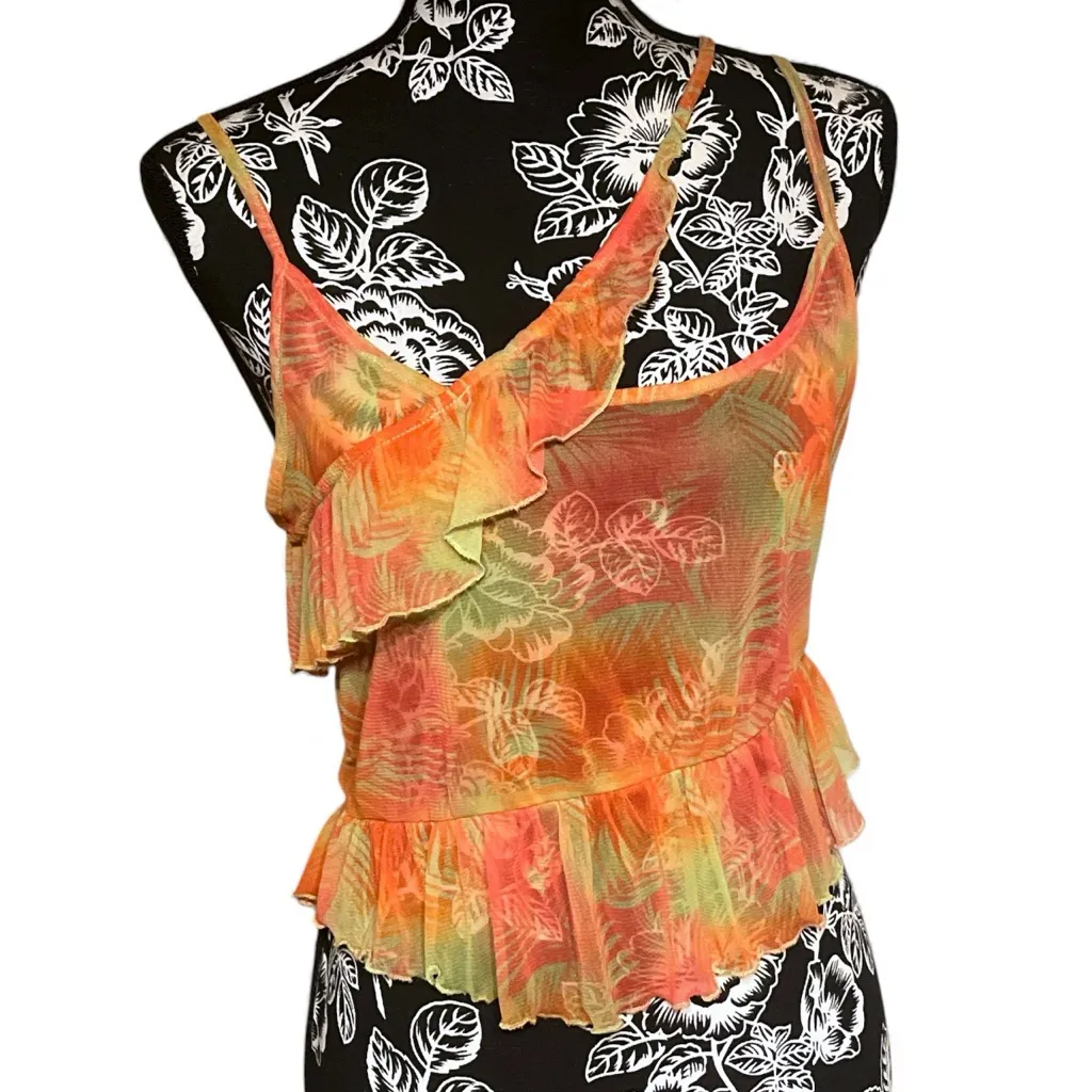 Urban Outfitters Asymmetrical Ruffle Cami - Image 2