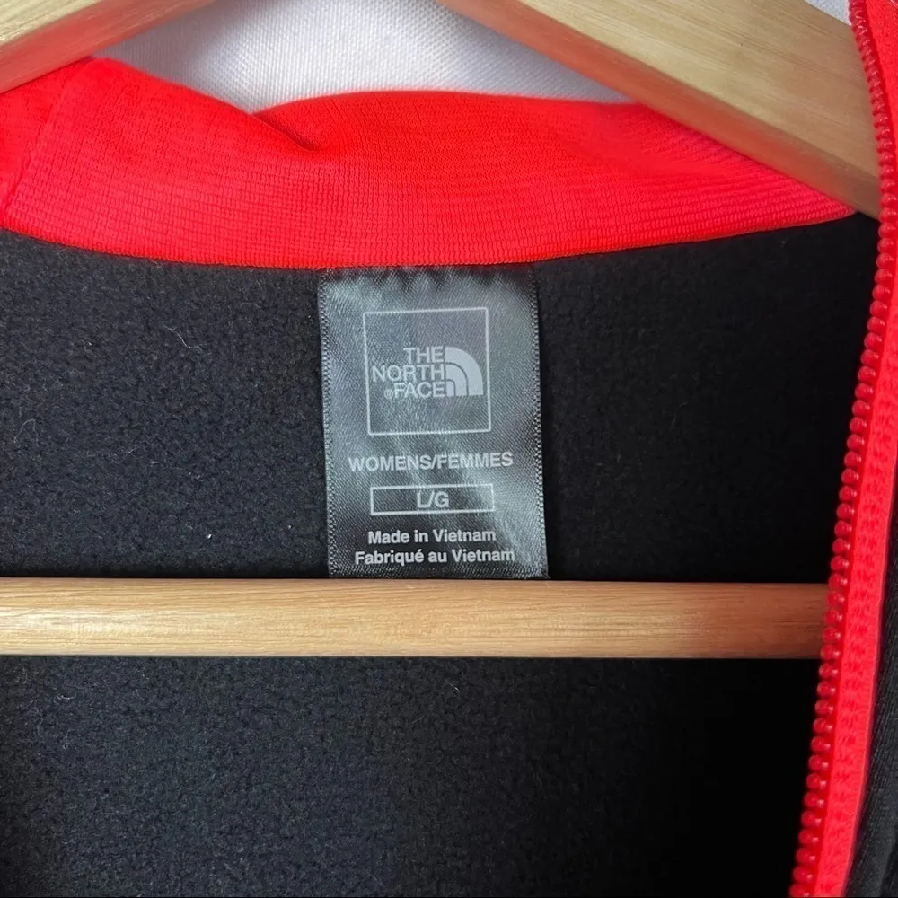 The North Face Black Neon Orange Double Zip Jacket L - Image 3