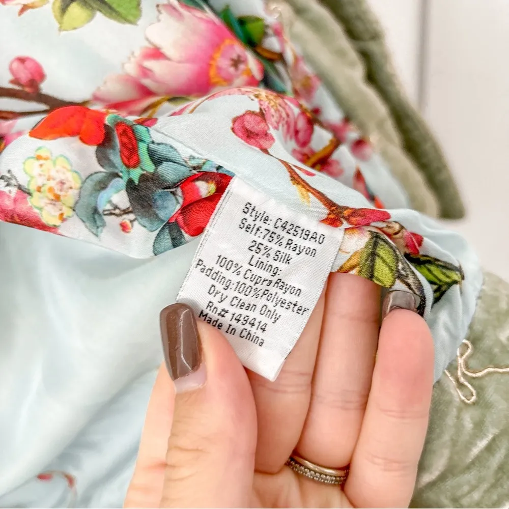 Johnny Was Mint Green Zaelia Lux Quilted Velvet
Puffer Coat - Image 6