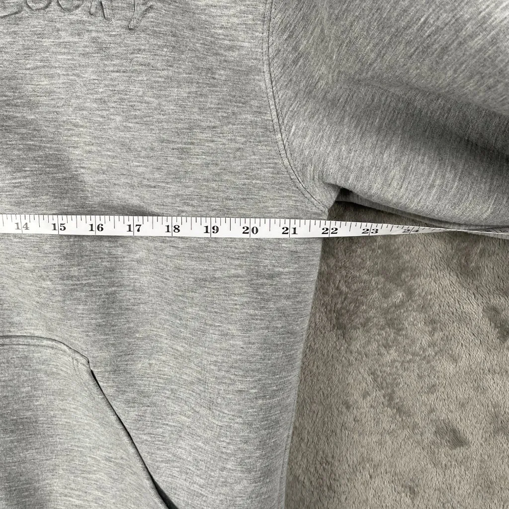 Lucky Brand LUCKY Zip Hoodie Women’s S Gray Full Zip Embossed Logo Soft Stretch - Image 6