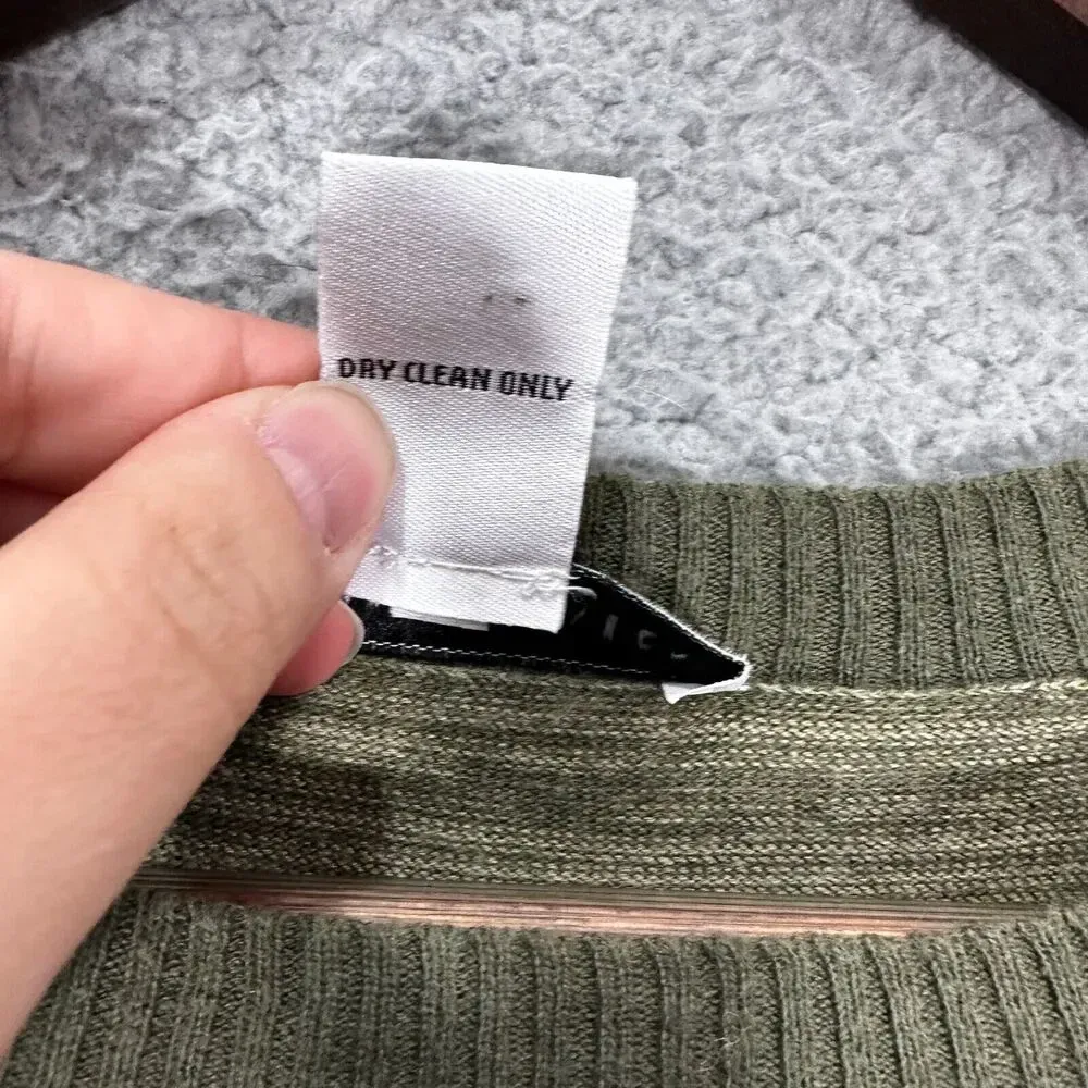 Charlotte Ronson A Line‎ Tweed Dress Womens Small Green Dark Academia Earthy - Image 8