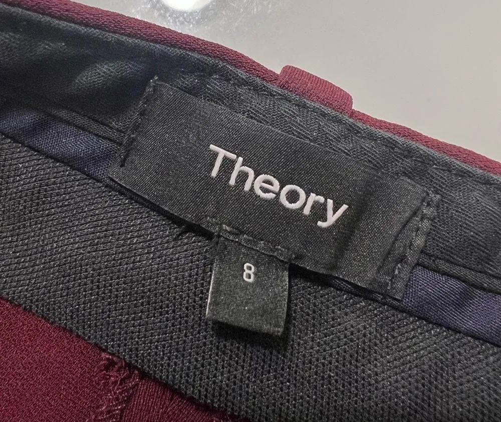 Theory Maroon Red Dress Pants Size 8 US - Image 5