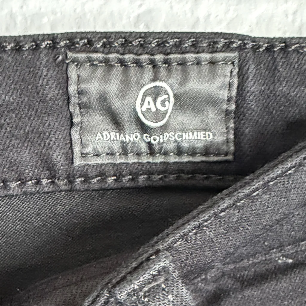 AG Adriano Goldschmied Prima Mid Rise Cigarette Leg Jeans in Black Size 29R - Image 8