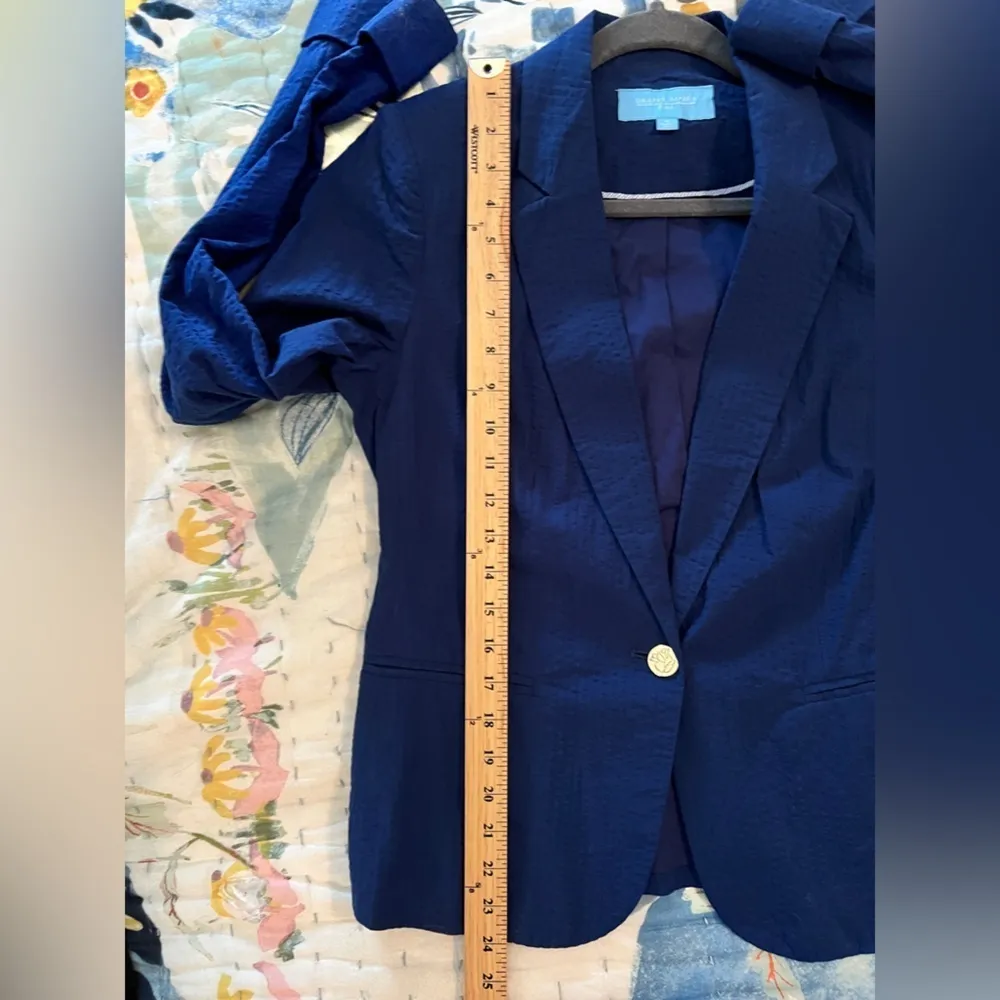 RSVP S Textured Blazer Blue - Image 11