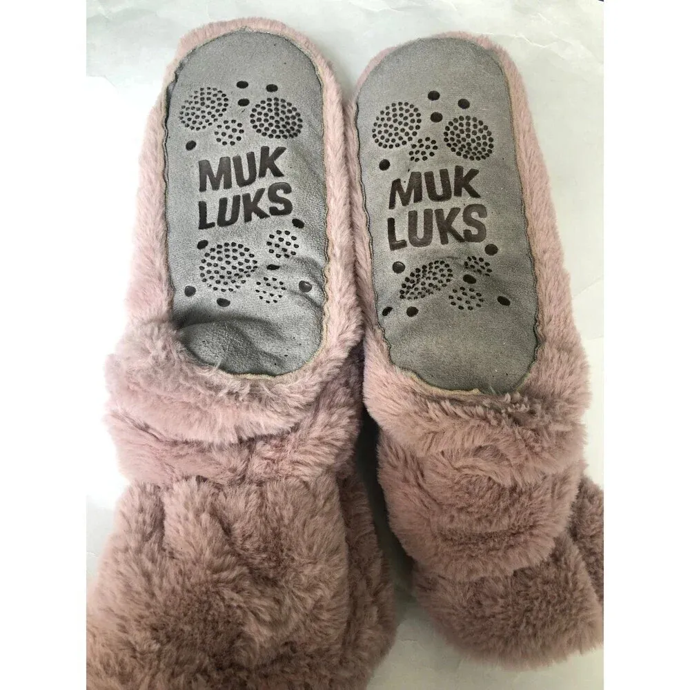 MUK LUKS Slipper Booties Pink Size undefined - Image 2
