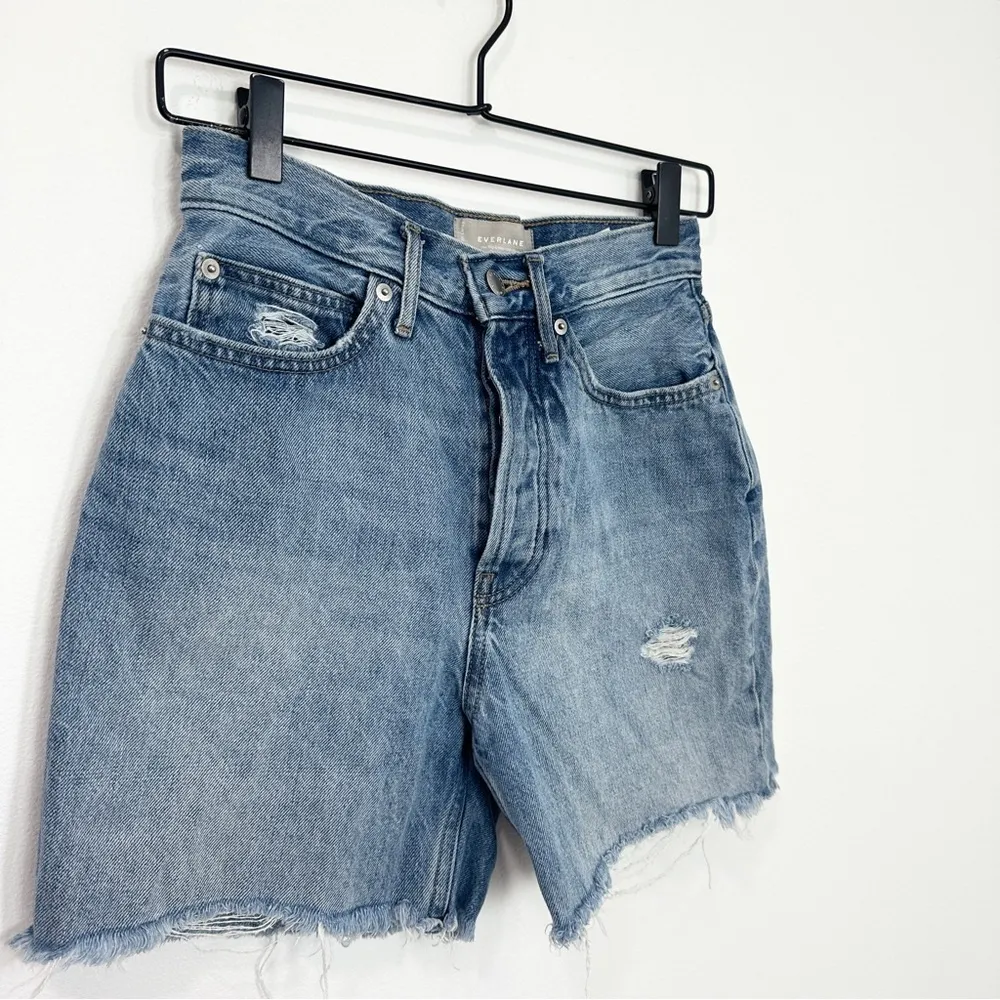 Everlane The Way-High Jean Short Cutoff High Waist size 25 - Image 3
