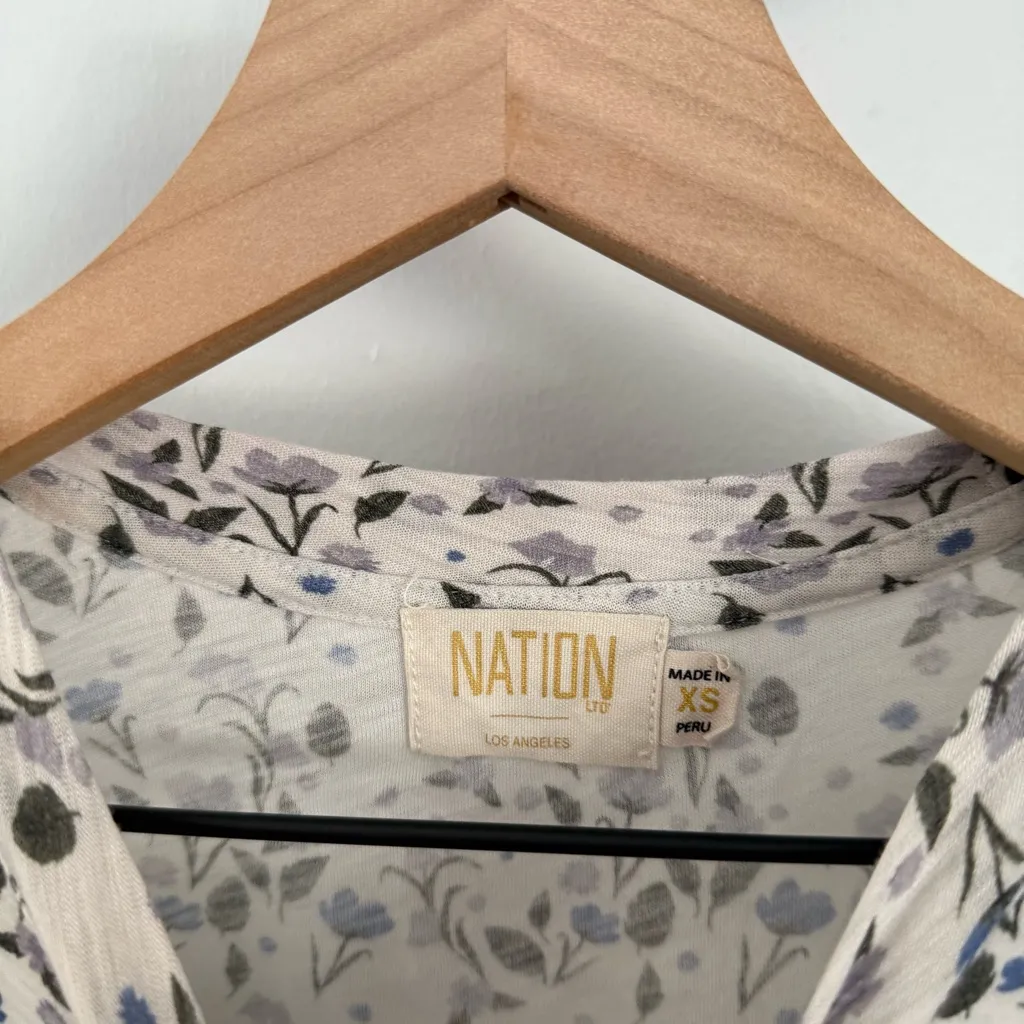 Nation LTD XS Paulette Tank White Cottage Floral - Image 6