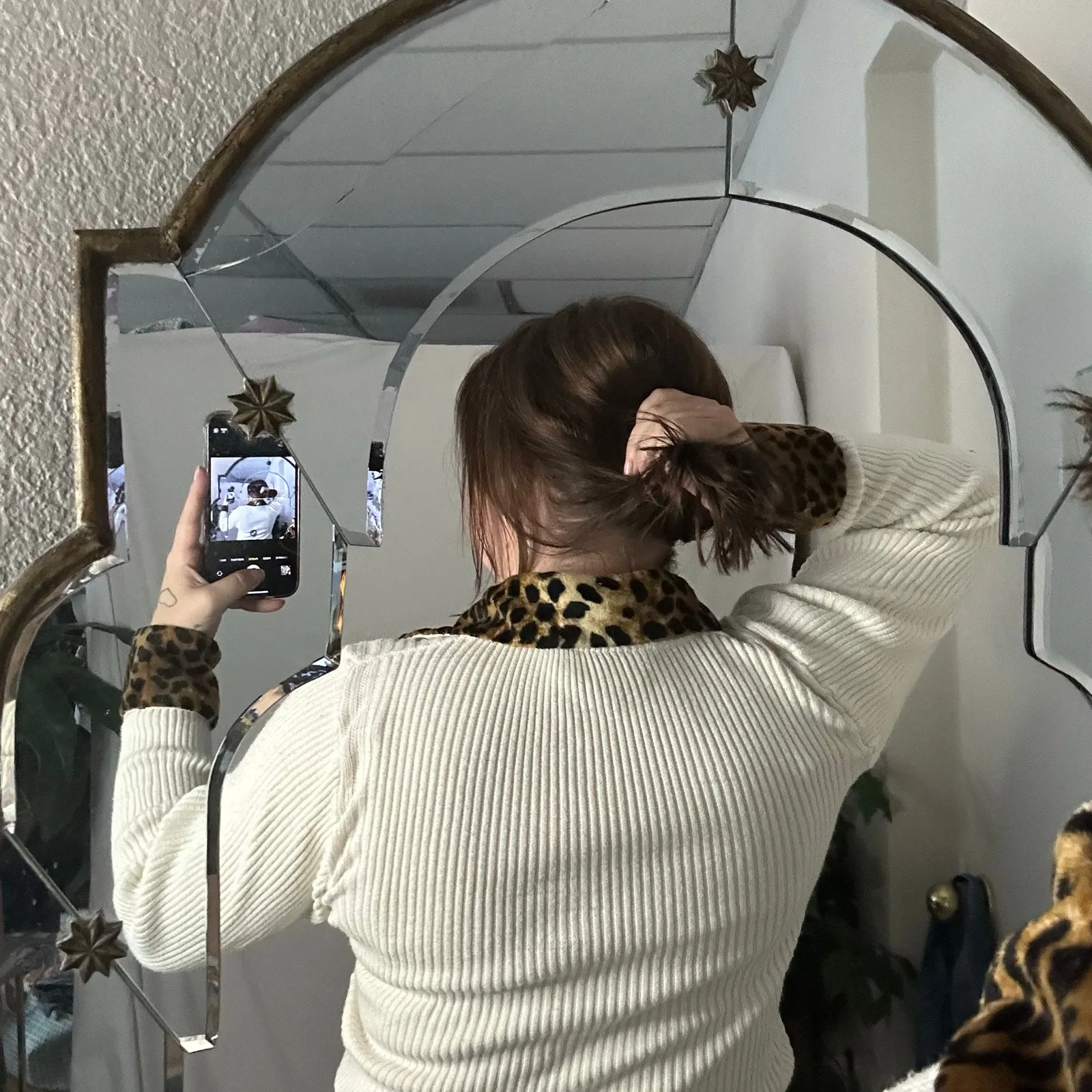 Cache  Full Zip Rib Knit Long Sleeve Cardigan Sweater Cream Size Small - Image 5