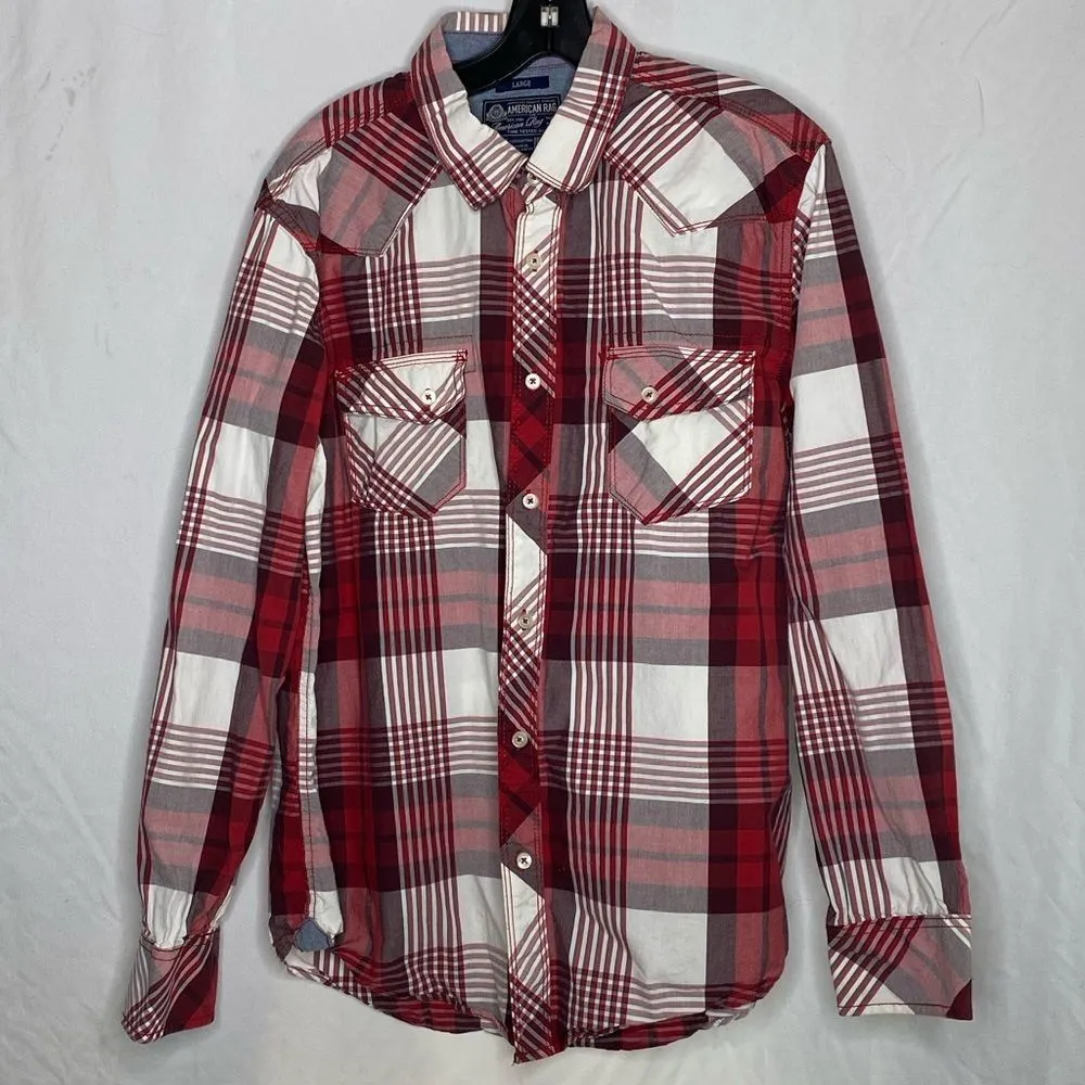 American Rag Cotton Plaid Shirt - Image 2