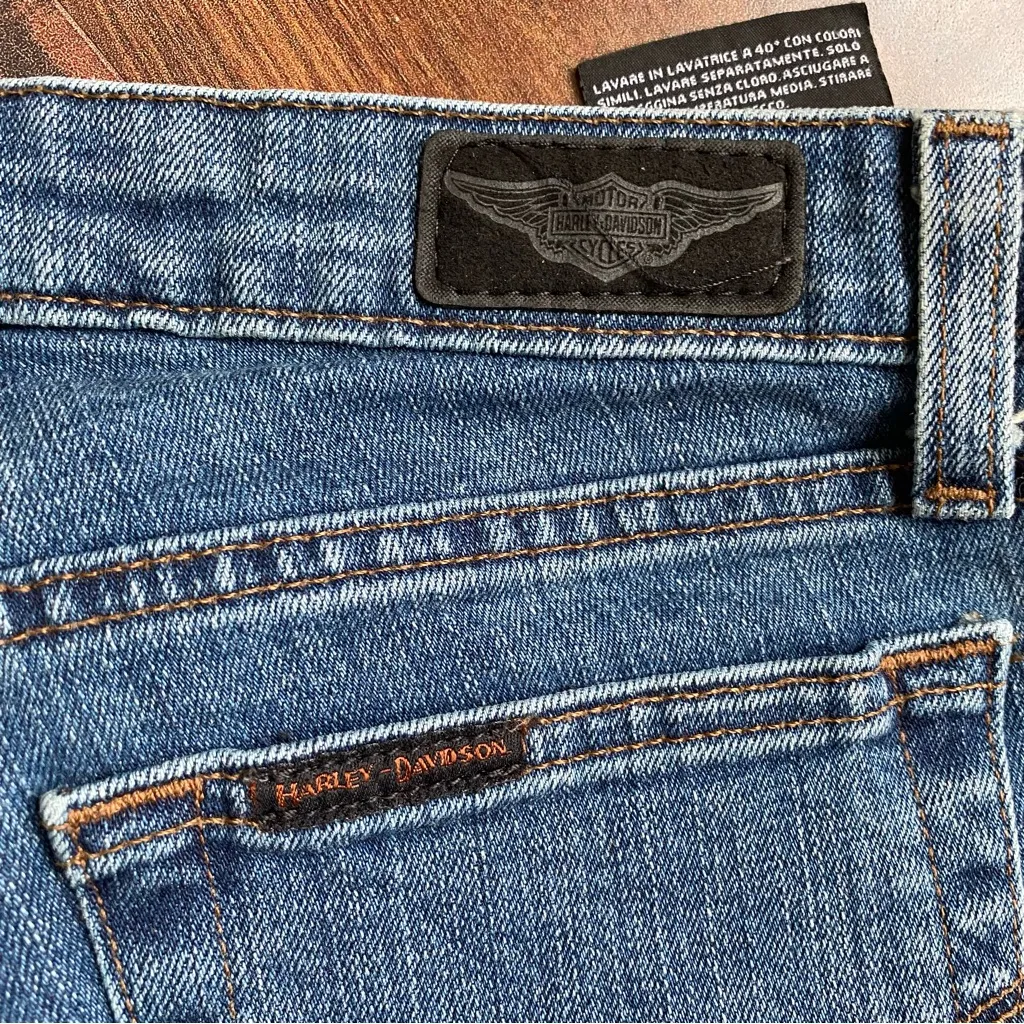 Harley Davidson Denim Bootcut Jeans 4P Blue - Image 3