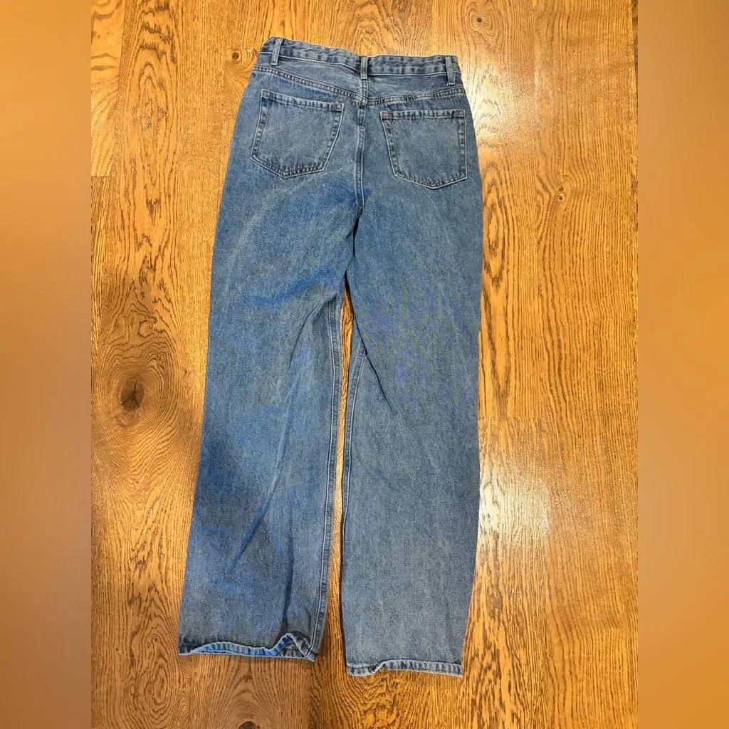 Simple Society Super High Rise Baggy Med Wash Mom Jean - 9/30 - Image 6