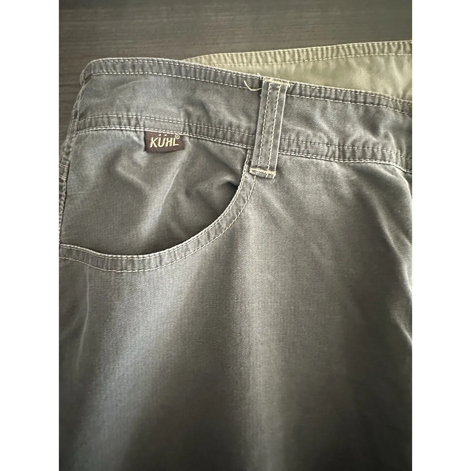 KUHL Dry Stretch Pants Womens 10 Brown Outdoor Hiking Casual Double Knee - Image 7