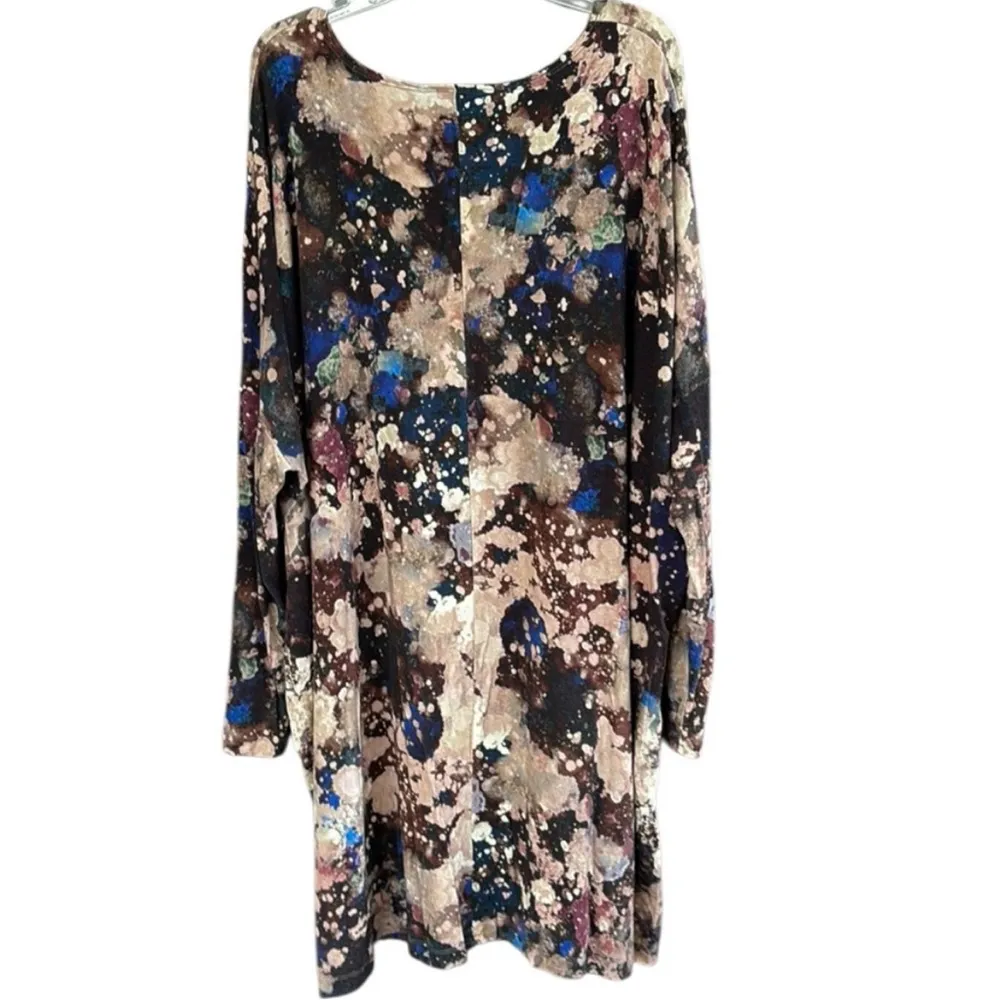 EUC Bryn Walker Damien Galaxy Print Jersey L/S Tunic / Dress Oversized Small - Image 4