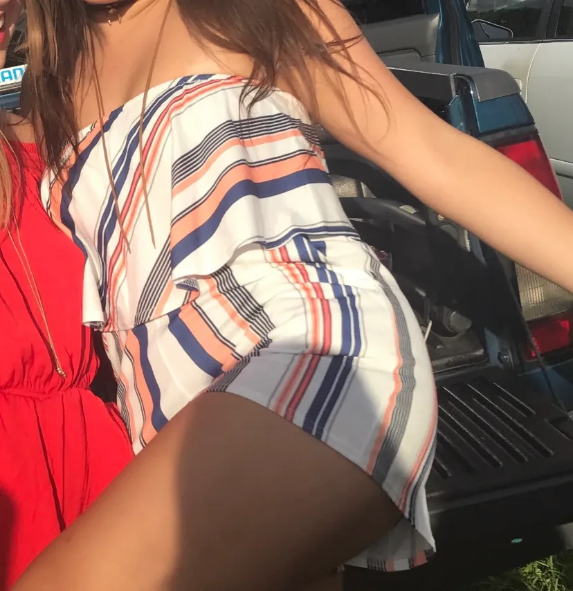 Orange And Blue Romper Size M - Image 5