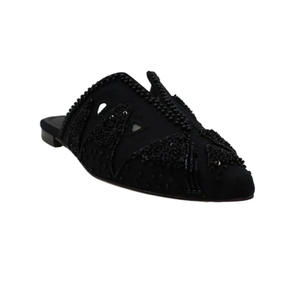 💖 AD & Daughters Collyn Black Beaded Slip On Mule - Image 2