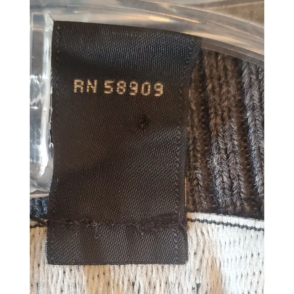 Investments Women's Grey & Black Rayon Crew Neck Long Sleeve Top Blouse Medium - Image 9