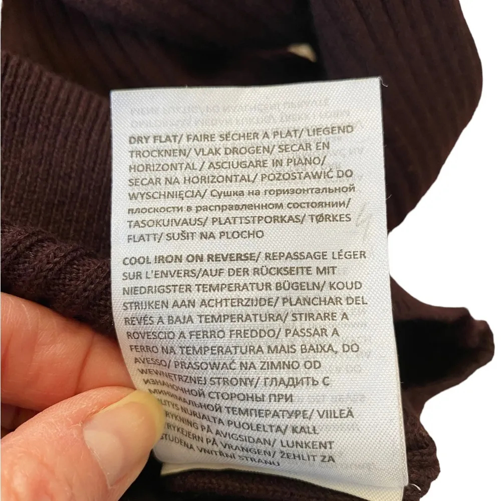 Brave Soul London women’s burgundy long sleeve tunic turtleneck size medium - Image 6