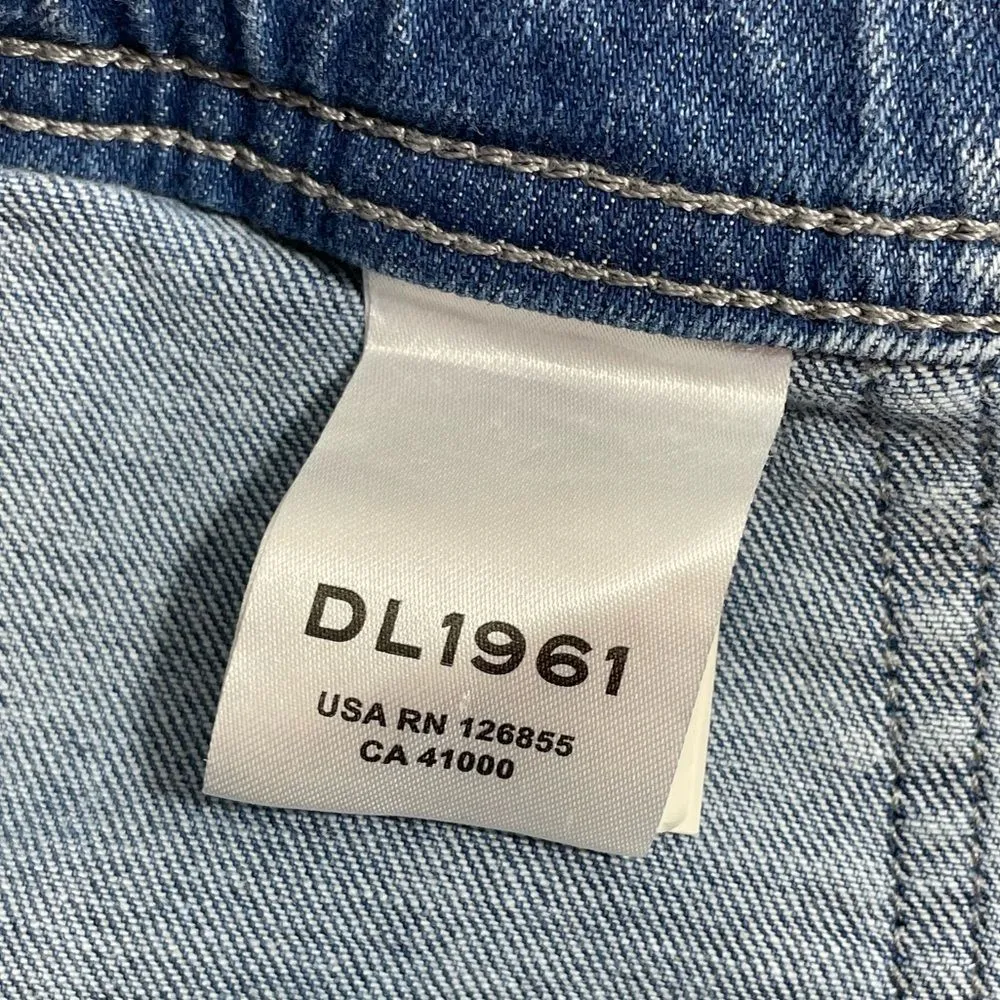 DL1961 Laura Jogger Jeans in Super Light Acid Wash Denim Size 27 - Image 5