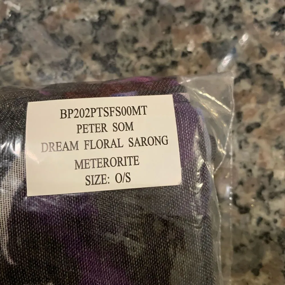 Peter Som Anthropologie Dream Floral Sarong Meteorite O/S New - Image 5