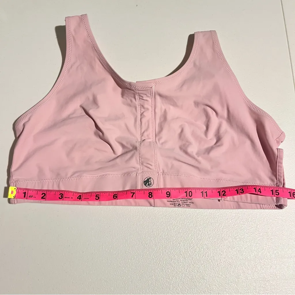 Masthead Elizabeth Pink Surgical Bra Breast Cardiac Surgery Recovery Velcro Bra Size XL - Image 7