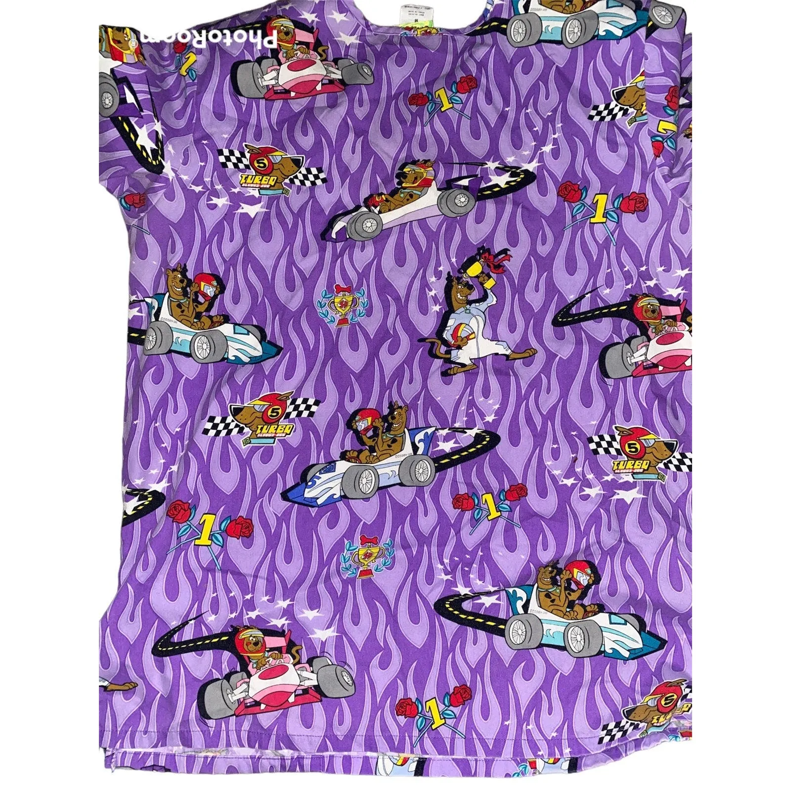 Scooby doo Scrub Top size medium Purple - Image 3