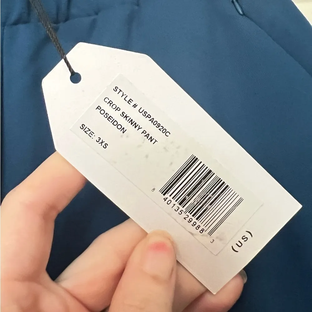 NWT Universal Standard Cropped Skinny Pant Poseidon Blue - Image 5