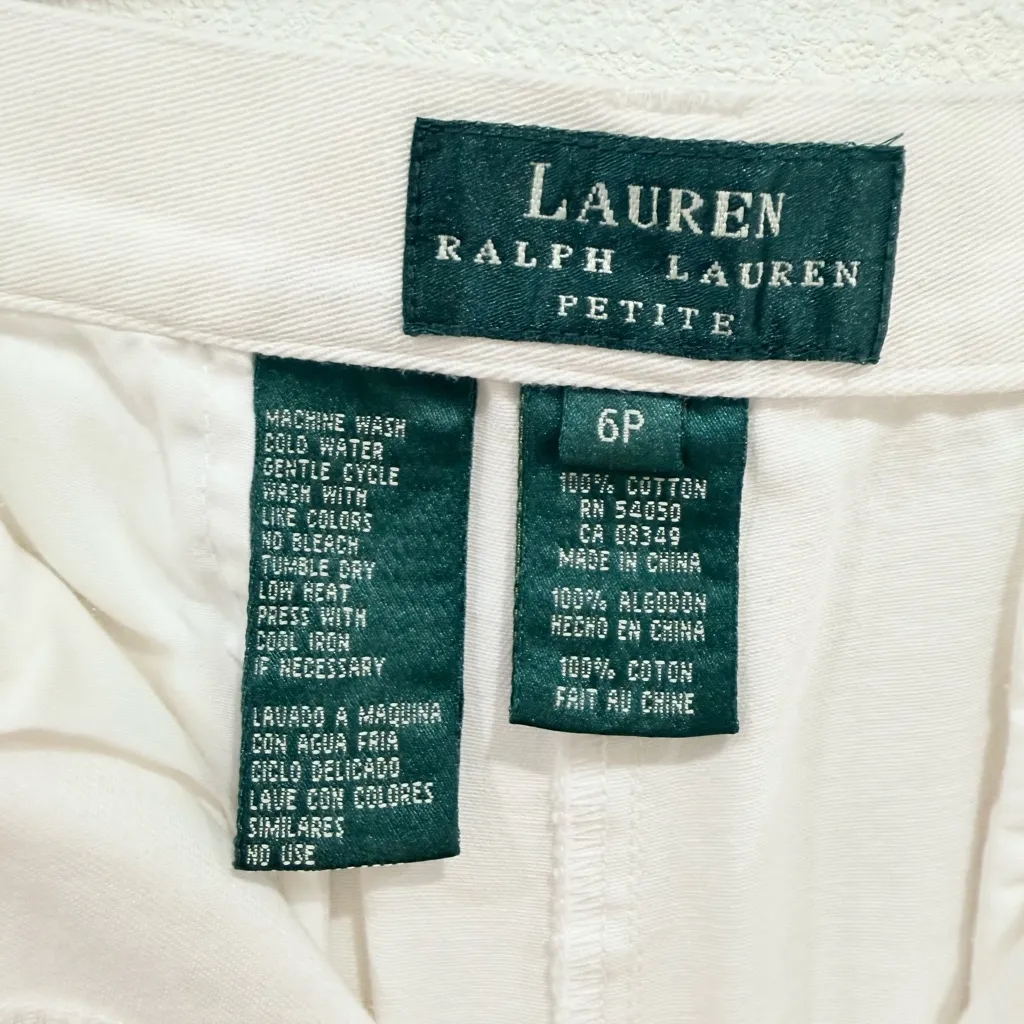 Vintage Polo Ralph Lauren size 6P Women's Shorts 100% Cotton - Image 11