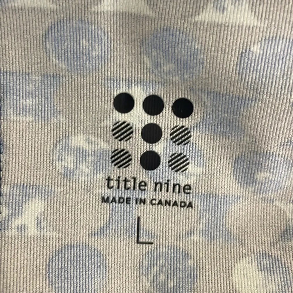 Title Nine Womens Athletic Dress Sleeveless Knee Length blue geometric Large - Image 7