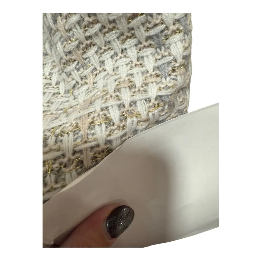 Women’s DKNY Size XL Ribbed Fringe Crewneck Sweater NWT (flaws noted) - Image 7